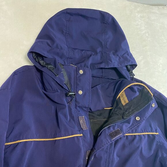 Vintage LL Bean Jacket Men Medium Dark Purple Winter Coat Nordic Lined Outdoor M - Picture 5 of 16